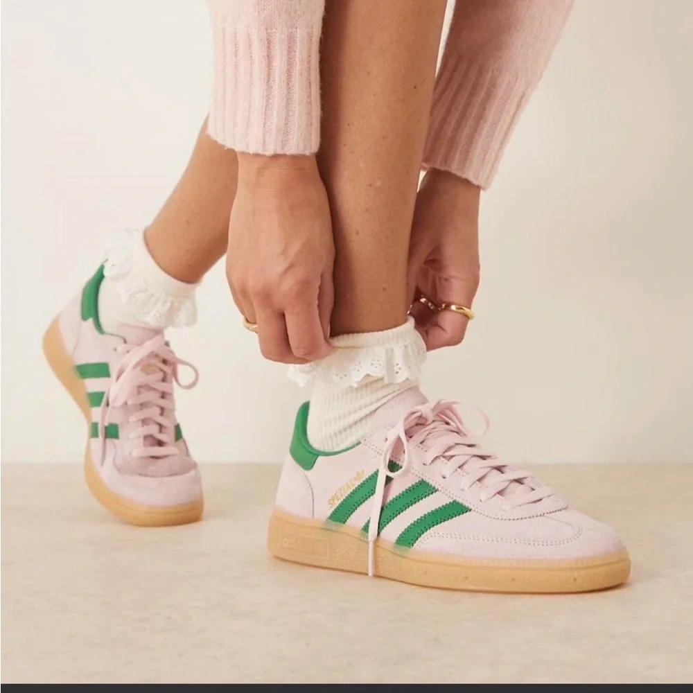 Adidas Handball Spezial Pink and Green - Picture 8 of 9